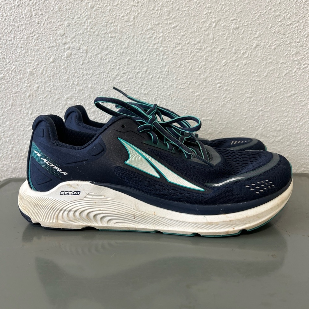 Women's ALTRA Ego Max Navy Blue Sneakers Running Shoes Size 10 Athletic Low Top